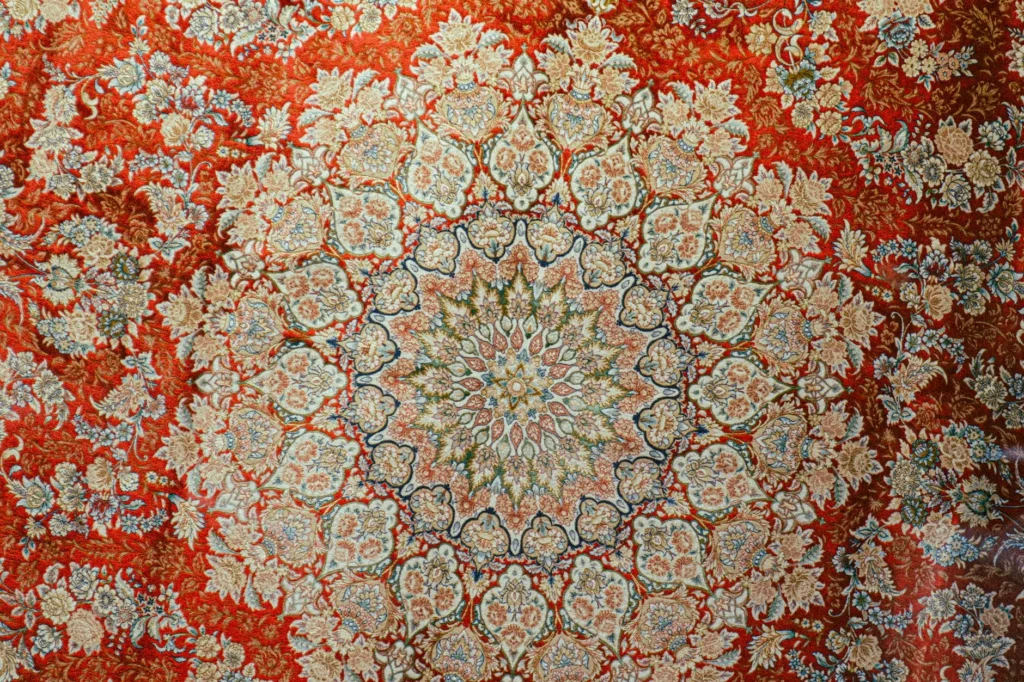 Beautifully detailed Persian rug featuring classic floral designs and a vibrant color palette.