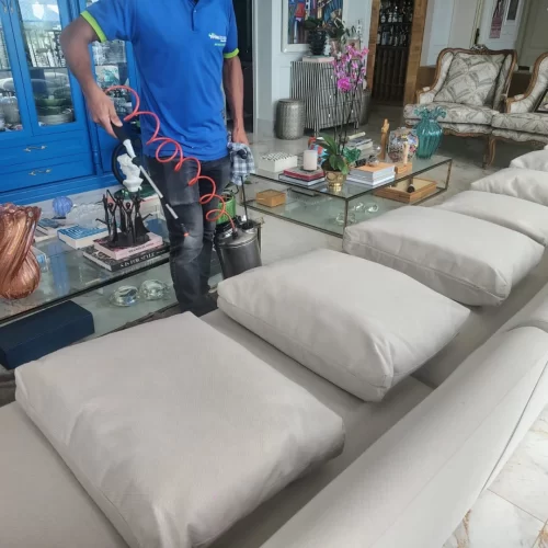 Higienização de sofás em Goiânia com limpeza profissional e produtos biodegradáveis Higienização de sofás em Goiânia com limpeza profunda profissional
